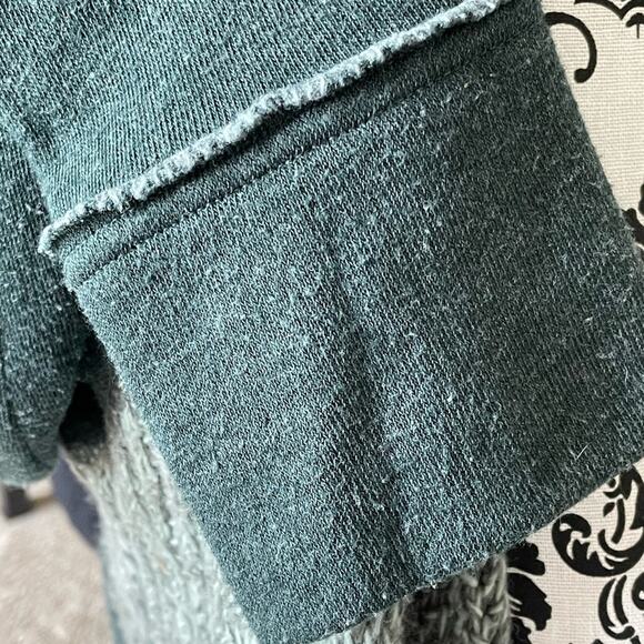 Anthropologie Mon.Tues.Wed.Thurs.Fri.Sat.Sun Grey Open Front Shawl Cardigan S - Picture 8 of 11